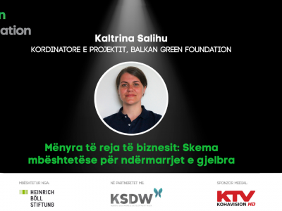 Green Talk | Kaltrina Salihu | Support scheme for green enterprises