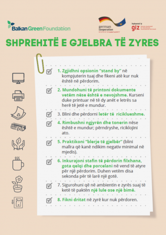 SHPREHITË E GJELBRA BRENDA ZYRES