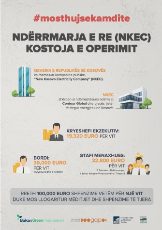 TC KOSOVA E RE NDËRRMARJA E RE (NKEC) KOSTOJA E OPERIMIT